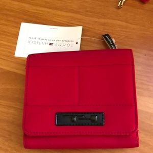 Tommy Hilfiger red independence wallet